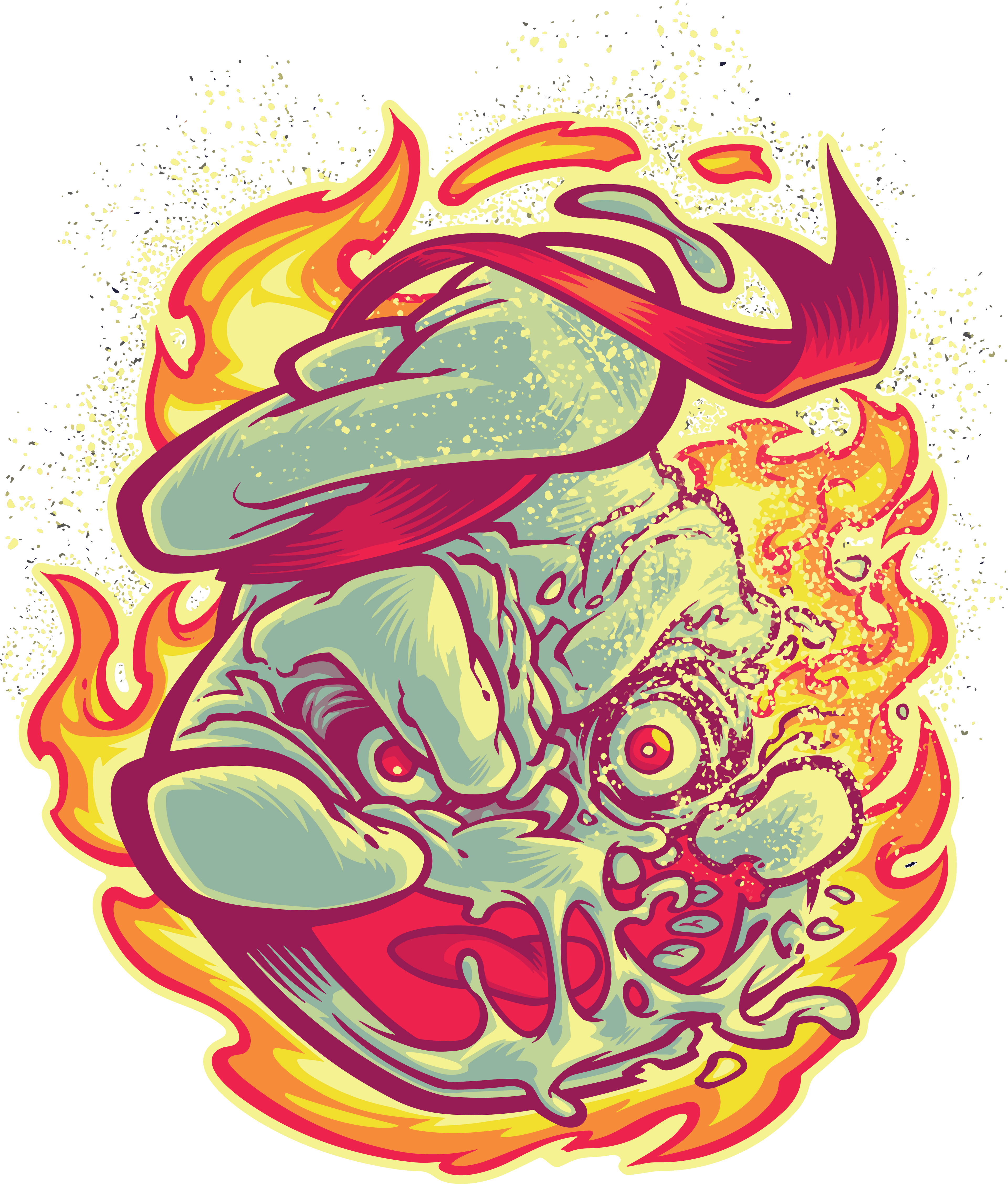 Flaming Frosty