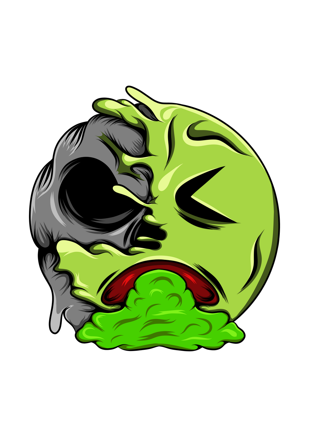 Emoji Green Sick
