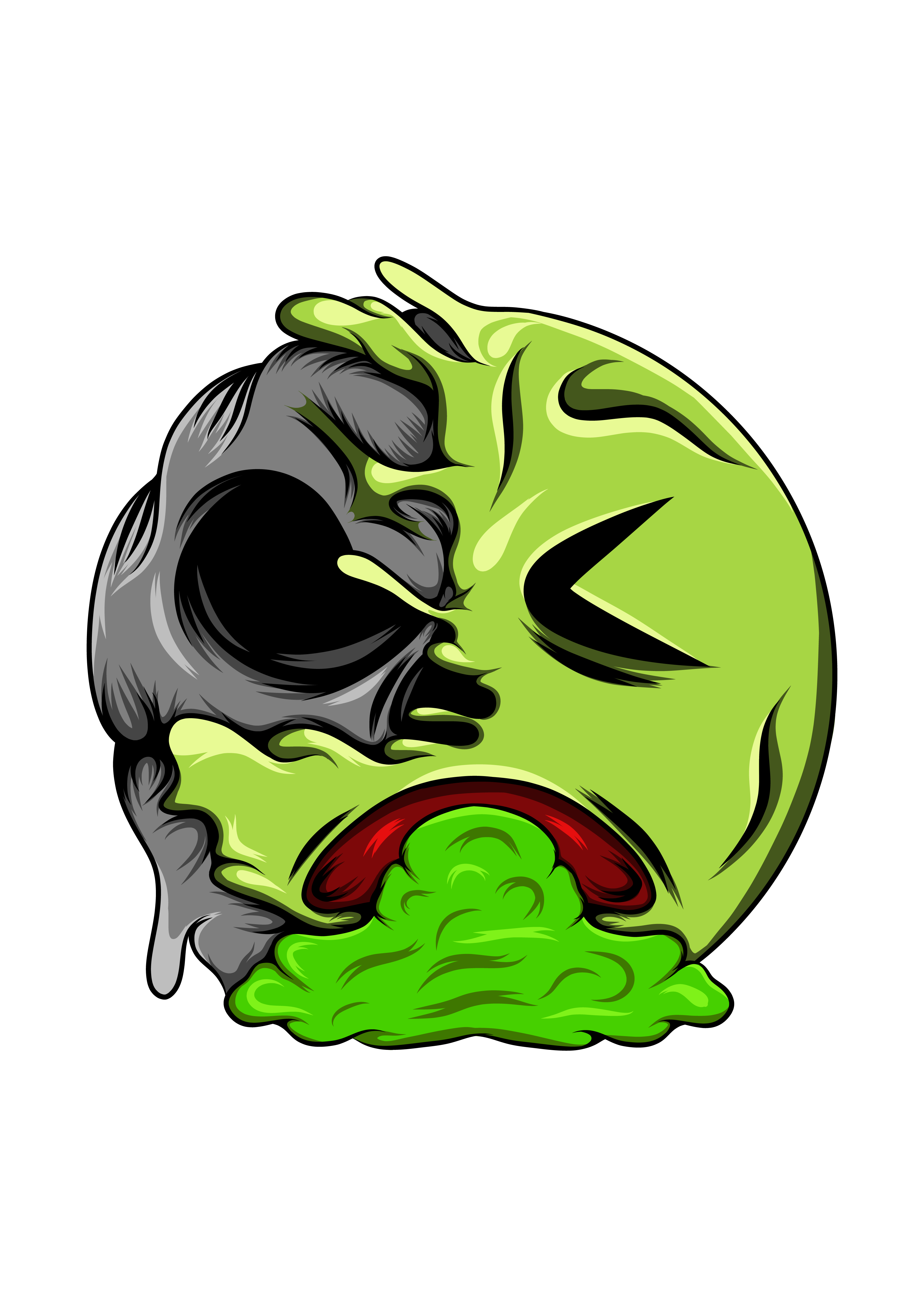 Emoji Green Sick