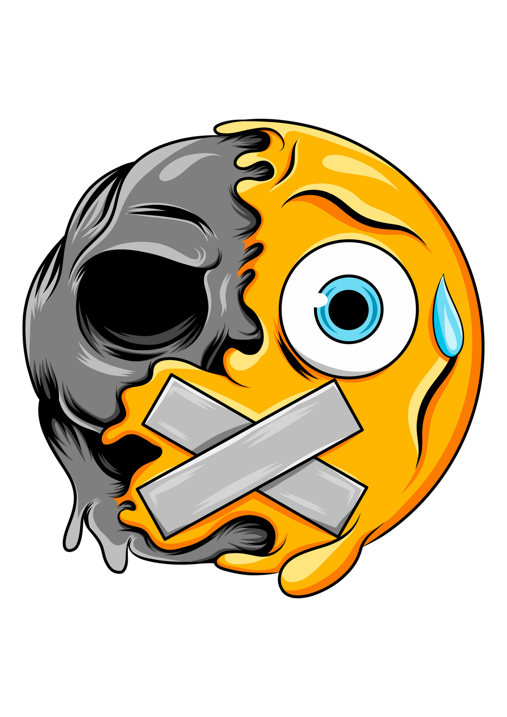 Emoji Taped Mouth