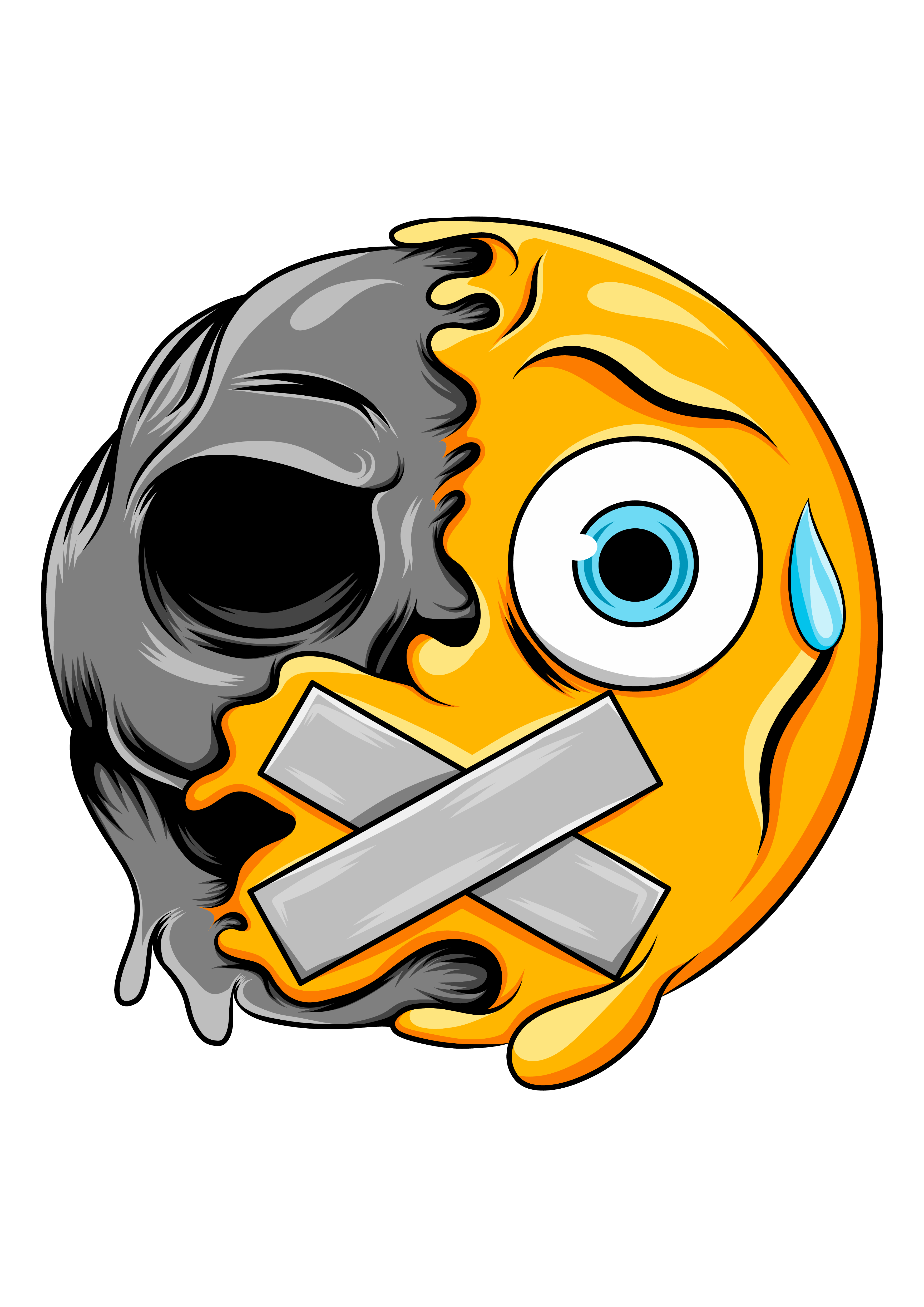 Emoji Taped Mouth
